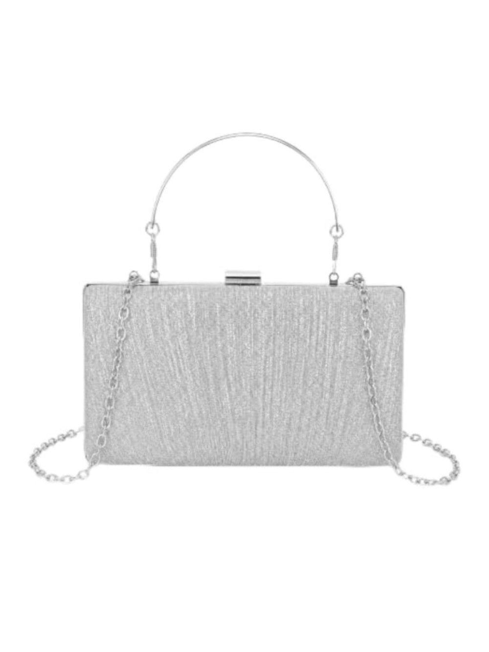 Pleated Evening Clutch Crossbody Bag for Wedding Cocktail Prom Party